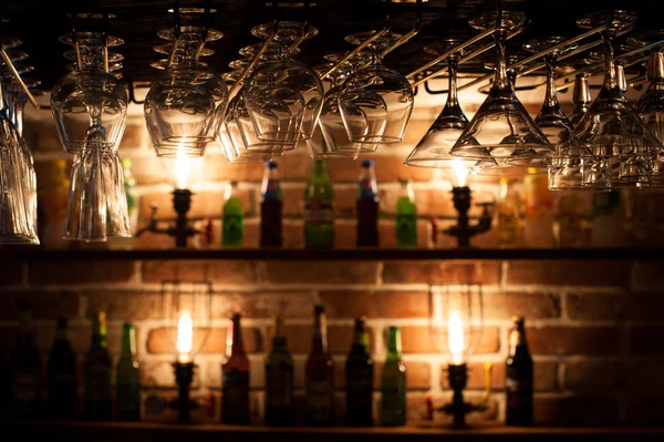 Bar counter in loft style — Stock Photo, Image