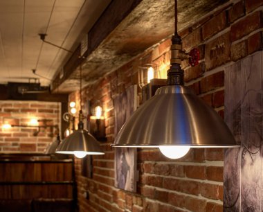 Kaçamak loft tarzı bar iç