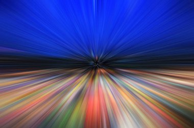 Renkli ışık izi kıvrımının soyut tasarım konsepti girdap şekilleri şablon efekti, hareket ışığı çizim izi, kapat.