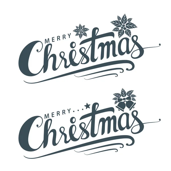 Christmas font script bell fonts calligraphy writing pixelify Merry Christmas text font vector graphic — Stock Vector © briangoff #101412180