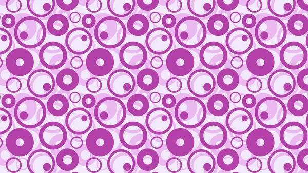 紫色の丸の丸のパターンベクトルの背景 — ストックベクタ