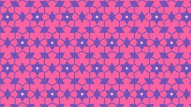 Işık arkaplanındaki mor yıldız deseni