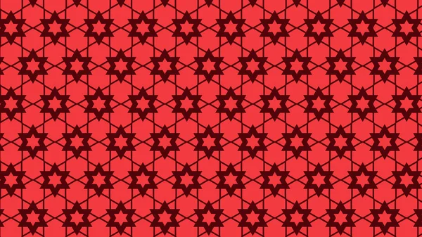 Красные Звезды Рисунок Светлом Фоне — стоковый вектор