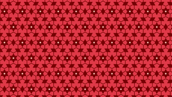 Red Stars Pattern Light Background — Stock Vector