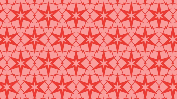 Patrón Estrellas Rojas Sobre Fondo Claro — Vector de stock