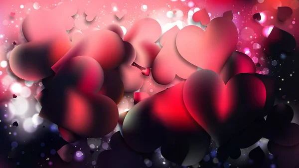 Febbraio Card Valentines Day Background Vector — Vettoriale Stock