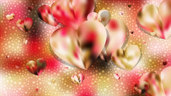 Febbraio Card Valentines Day Background Vector — Vettoriale Stock