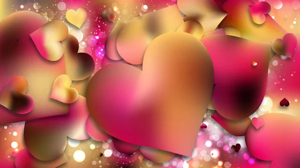 Febbraio Card Valentines Day Background Vector — Vettoriale Stock