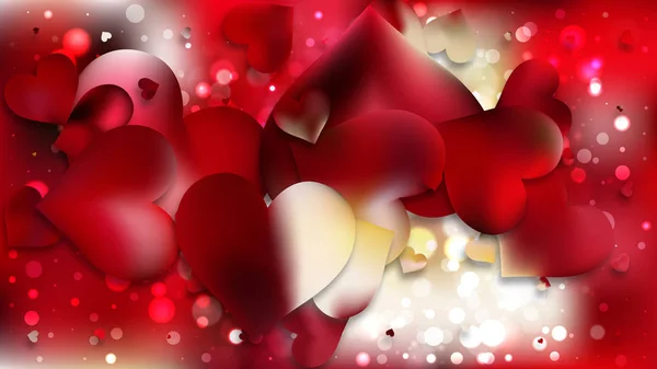 Miłość Serca Tło Pełna Ramka Wektor Ilustracja Lutego Karty Walentynki — Wektor stockowy