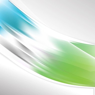 Kopya alanı ile soyut dalgalı arkaplan