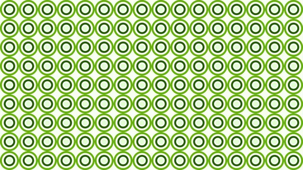 Green Circles Pattern Vector Background — Stock Vector