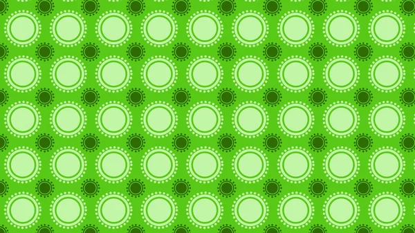 Grüne Kreise Muster Vektor Hintergrund — Stockvektor