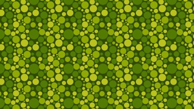 Yeşil dairelerin tam çerçeve çizimi 