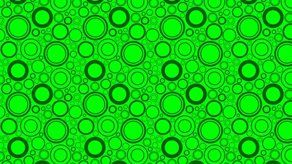 Vollrahmen Grüne Kreise Muster Vektor Hintergrund — Stockvektor