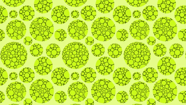Illustration Vectorielle Plein Cadre Motif Des Cercles Verts — Image vectorielle
