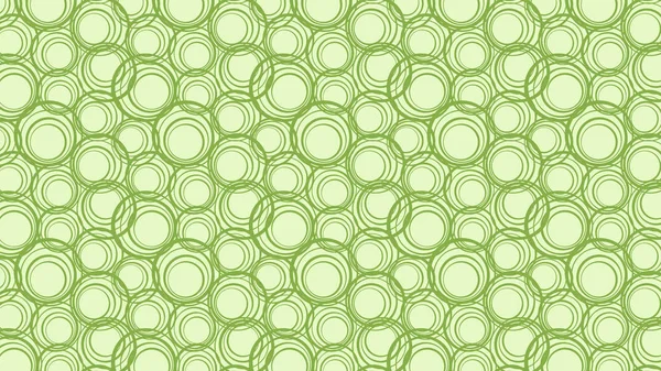 Vector Background Full Frame Green Circles Pattern — Stock Vector