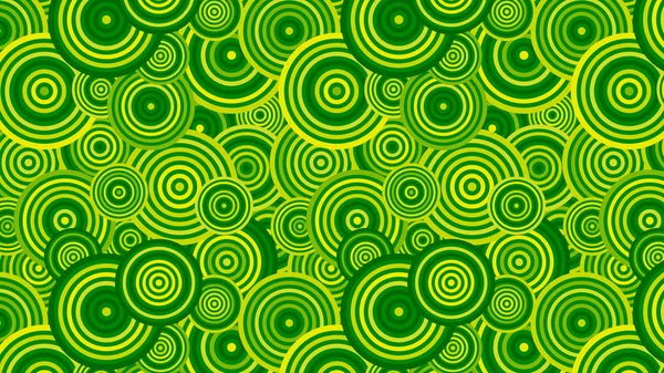 Grüne Kreise Muster Vektor Hintergrund — Stockvektor