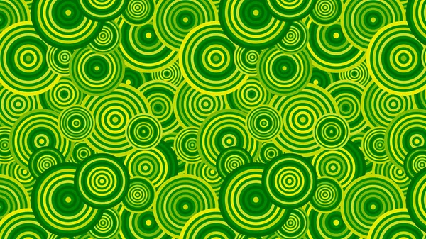 Motif Cercles Verts Fond Vectoriel — Image vectorielle