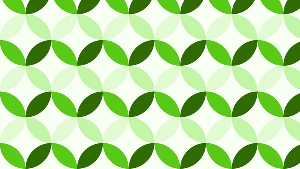 Green Circles Pattern Vector Background — Stock Vector