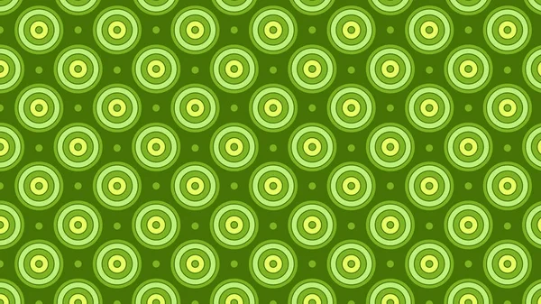 Cercles Verts Lumineux Motif Sans Couture — Image vectorielle