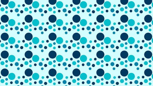 Blue Circles Pattern Seamless Background — Stock Vector