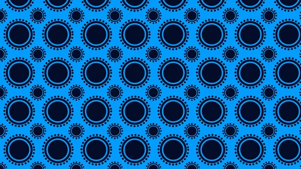 Modèle Cercles Bleus Fond Sans Couture — Image vectorielle