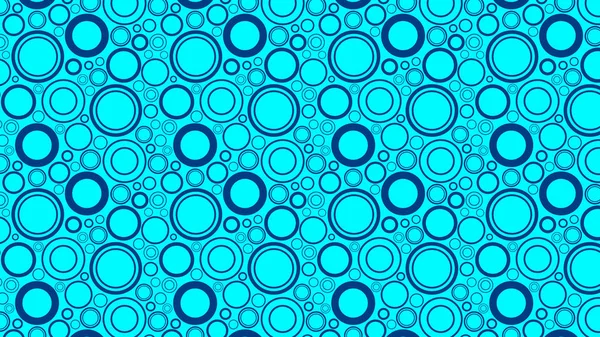 Modèle Cercles Bleus Fond Sans Couture — Image vectorielle