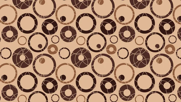 Abstract Vector Patroon Met Ronde Ornamenten — Stockvector