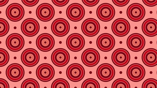 Abstrakcyjny Czerwony Okrąg Wzór Wektor Ilustracja — Wektor stockowy