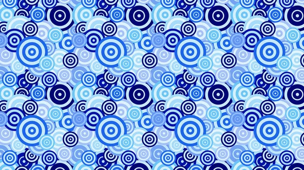 Patrón Círculo Azul Abstracto — Vector de stock