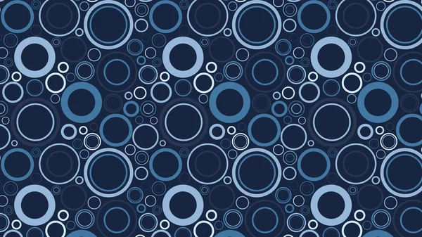 Abstrakt Blå Cirkel Mönster — Stock vektor