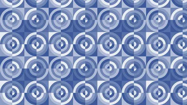 抽象的蓝色圆圈图案 — 图库矢量图片