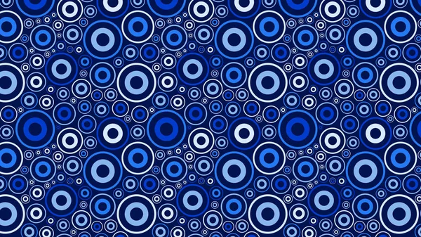 Abstraktes Blaues Kreismuster — Stockvektor