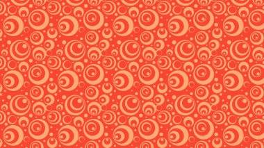 turuncu daire desenli vektör çizimi 