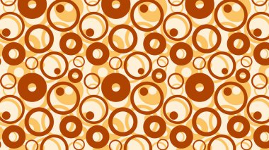 turuncu daire desenli vektör çizimi 