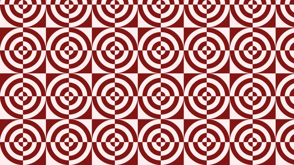 Abstrakte Darstellung Roter Kreismuster — Stockvektor