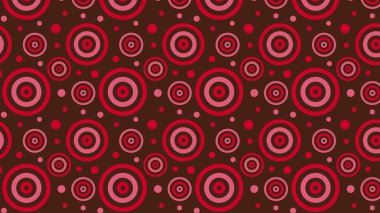 soyut kırmızı daire desenli vektör çizimi 