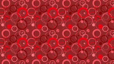 soyut kırmızı daire desenli vektör çizimi 
