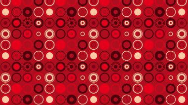 soyut kırmızı daire desenli vektör çizimi 