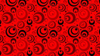 soyut kırmızı daire desenli vektör çizimi 