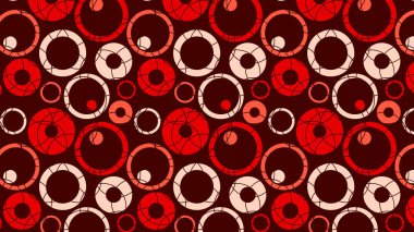 soyut kırmızı daire desenli vektör çizimi 
