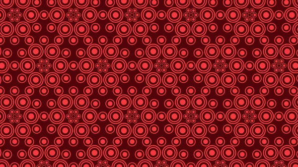 Abstracto Círculo Rojo Patrón Vector Ilustración — Vector de stock