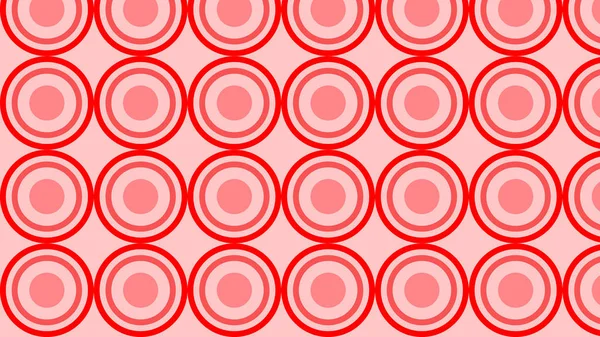 抽象的な赤い円のパターンベクトル図 — ストックベクタ