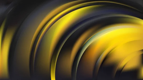 Abstrakte Schwarz Gelbe Hintergrundvektorillustration — Stockvektor