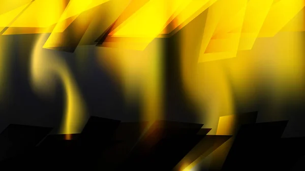 Abstracto Negro Amarillo Vector Fondo Ilustración — Vector de stock