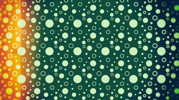 Orange Und Grün Nahtlose Kreis Muster Hintergrund — Stockfoto