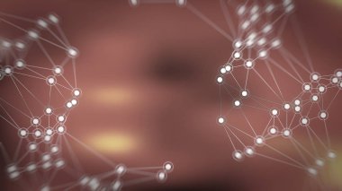 Noktaları ve çizgileri birleştiren soyut arkaplan