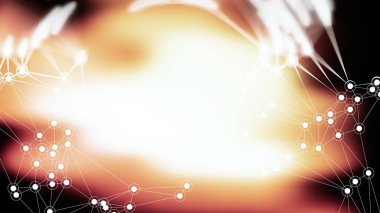 Noktaları ve çizgileri birleştiren soyut arkaplan