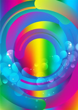 Renkli Soyut Özgeçmiş. Güzel zarif illüstrasyon, grafik sanat tasarımı 