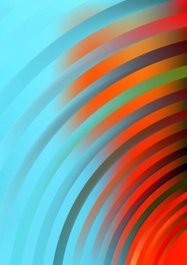 Renkli Soyut Özgeçmiş. Güzel zarif illüstrasyon, grafik sanat tasarımı 